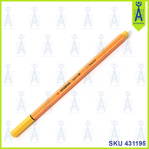 STABILO POINT FINE 0.4 YELLOW PEN 88/44