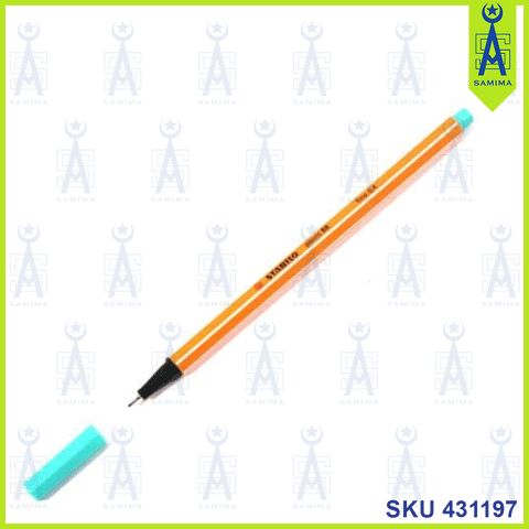STABILO POINT FINE 0.4 LIGHT GREEN PEN 88/13