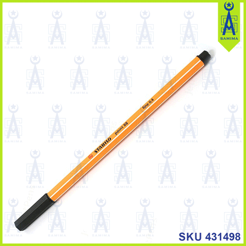 STABILO POINT BLACK PEN 188 FINE 0.4 0.5MM