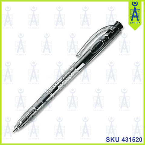 STABILO LINER 308 BALL PEN MEDIUM BLACK