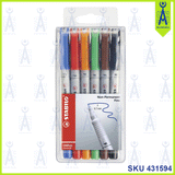 STABILO NON PERMANENT OHP PEN 6'S 852/6