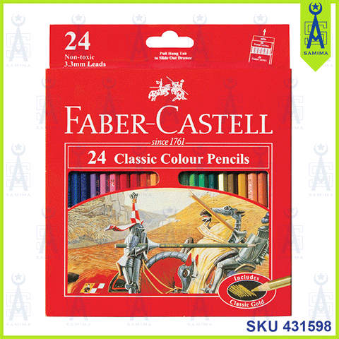 FABER CASTELL CLASSIC COLOUR PENCIL 24'S 115854