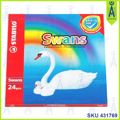 STABILO SWANS LONG COLOUR PENCIL 24'S #1879