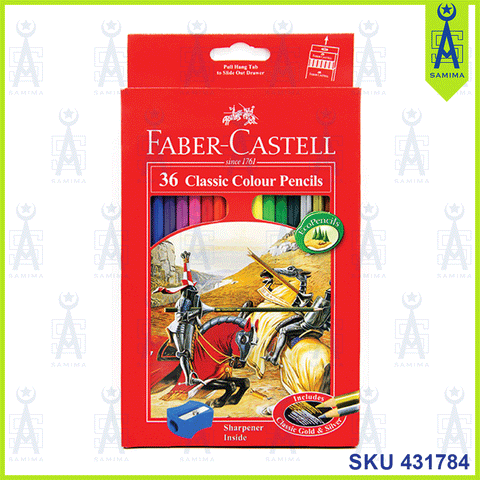 FABER CASTELL 115856 CLASSIC COLOUR PENCIL 36'S