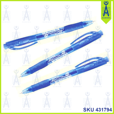 STABILO BALL PEN BLUE 3'S