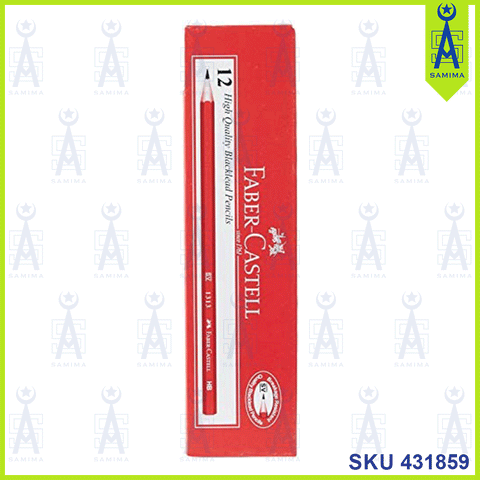 FABER CASTELL 1313 BLACKLEAD PENCIL HB 12'S