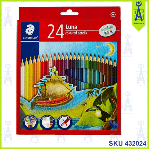 STAEDTLER LUNA PERMANENT COLOUR PENCIL 24'S