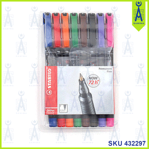 STABILO UNIVERSEL PERMANENT FINE 1 SET 842/8