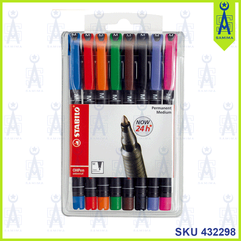 STABILO UNIVERSAL PERMANENT MEDIUM 1SET 843/8