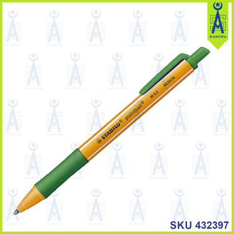 STABILO POINT BALL GREEN M 0.5 6030/36