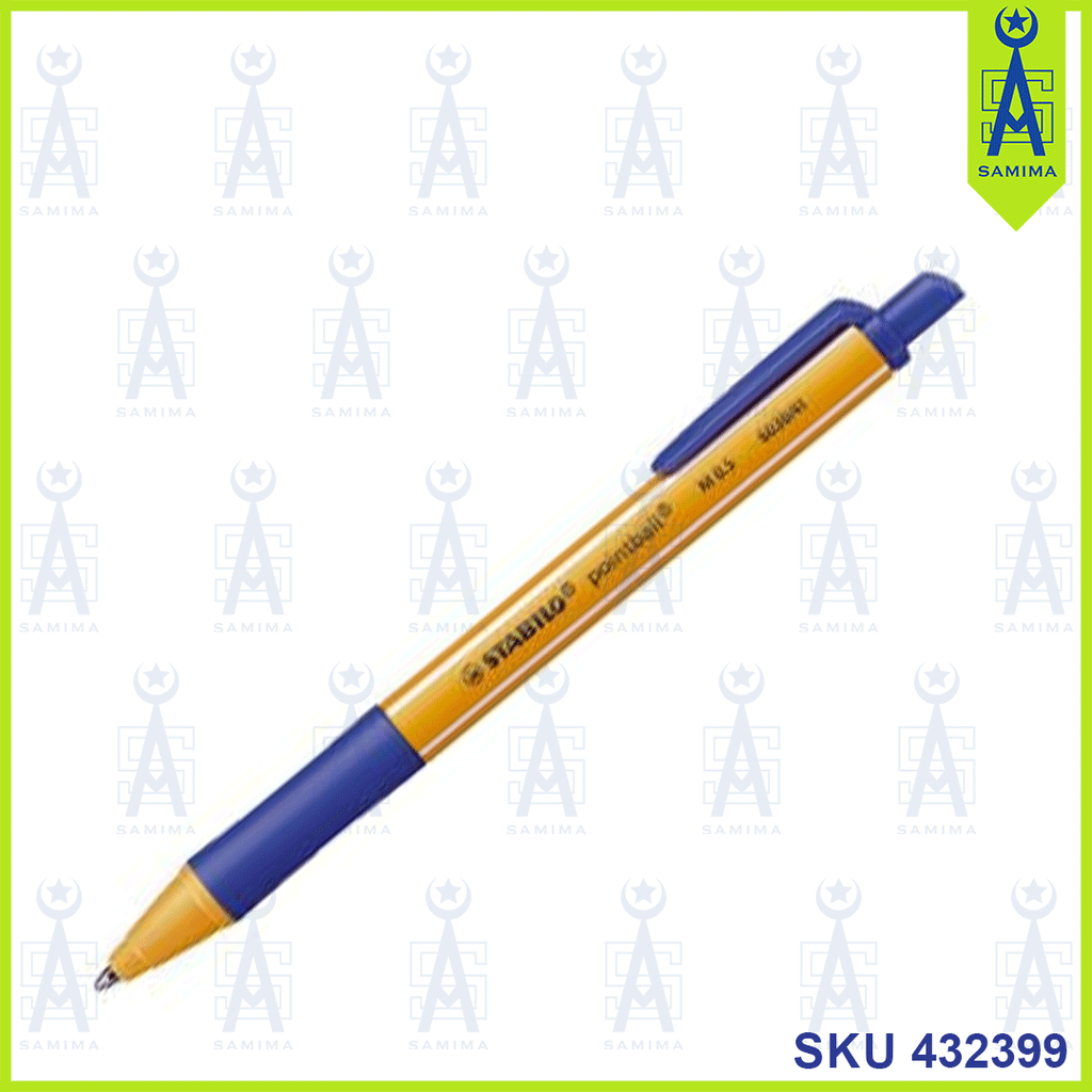 Ballpoint Pen - STABILO pointball - Pack of 2 - Blue