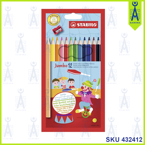 STABILO JUMBO SWANS COLOUR PENCILS 1877J