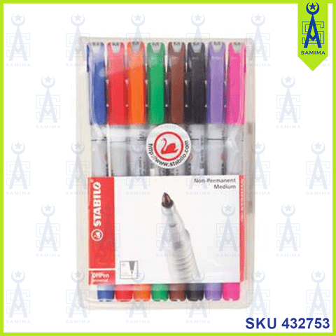 STABILO OHP UNIVERSAL MARKER PEN SET 8 'S