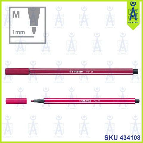 STABILO PEN 68 CHILLY RED 68/50