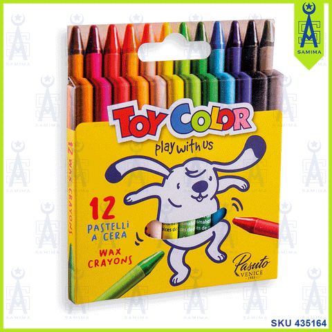 TOY COLOR WAX CRAYON 12'S