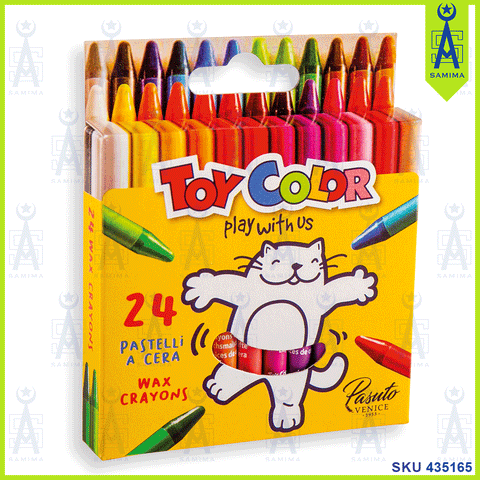 TOY COLOR WAX CRAYON 24'S