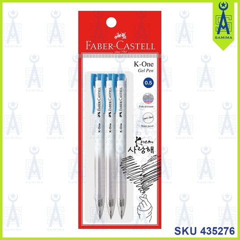 FABER CASTELL 248901 K ONE BALL PEN 0.5M 3'S / PAC