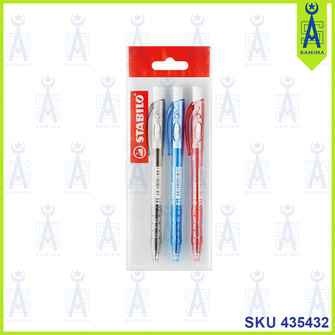 STABILO 308 W41 LINER BLUE 3'S / PACK 308FW341LSG