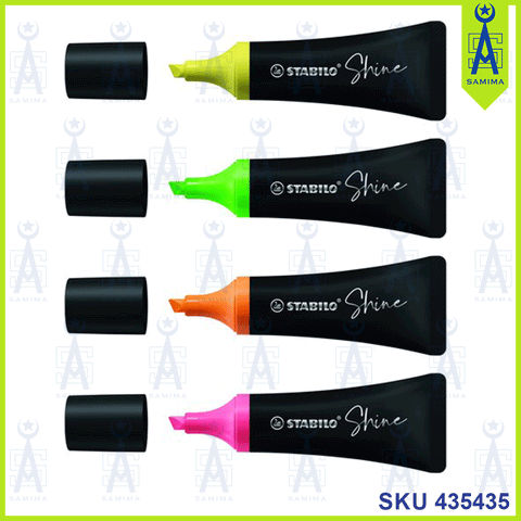 STABILO 76/4 SHINE HIGHLIGHTER 4'S / PACK