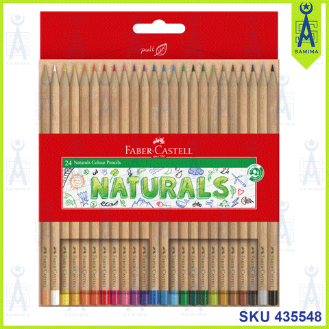 FABER CASTELL 115024 NATURALS COLOUR PENCILS 24'S