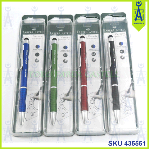 FABER CASTELL VERNATE STYLUS PEN 0.7MM 3 IN1 ASST