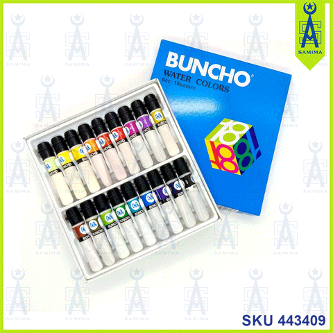 BUNCHO WATER COLURS 6CC 18 COLOURS