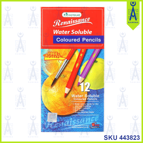 MASTER ART RENAISSANCE SOLUBLE COLOUR PENCILS 12