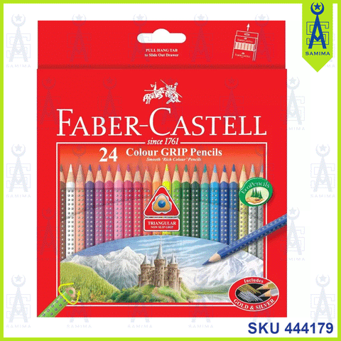 FABER-CASTELL COLOUR GRIP PENCIL 24L 116253