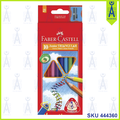 FABER-CASTELL 10 JUNIOR TRIANGULAR THICK-116538