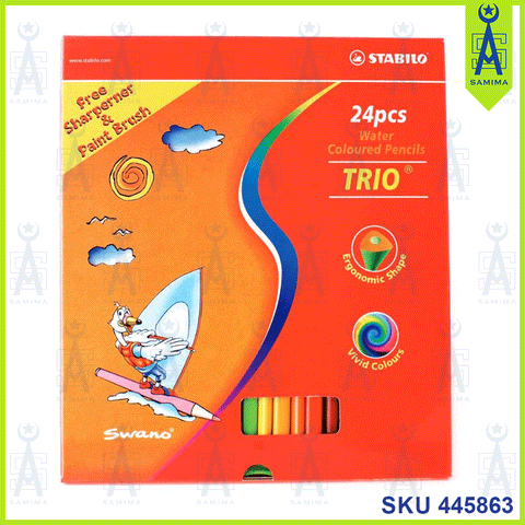 STABILO WATER  COLOUR PENCILS S1669T 24 'S