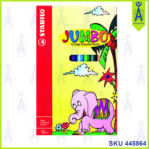 STABILO JUMBO COLOUR PENCILS S996/12 12 'S