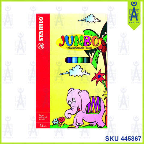 STABILO JUMBO COLOUR PENCILS S992/12 12 'S