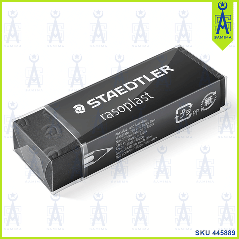 STAEDTLER RASOPLAST ERASER 65X23X13BLACK 526 B209