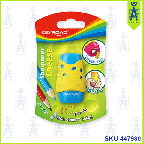 KEYROAD 2-HOLE SOFTTOUCH SHARPENER B/CARD KR971158