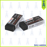 KEYROAD BLACK ERASER  B/CARD  KR971491 2'S / CARD