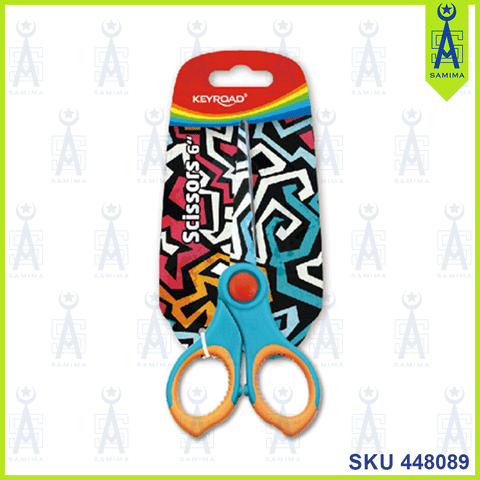 KEYROAD 6" SCISSORS W/ TATTOO PRINTING KR970483-2