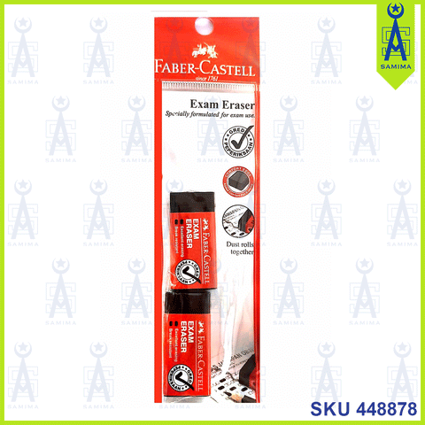 FABER CASTELL EXAM ERASER 2'S/PKT PB 187133