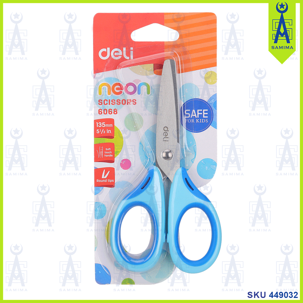 Deli 145mm Double Color Scissors Macaron Desk Stationary Scissors Student  Office School Europe Style Fashion Stationery Supplies