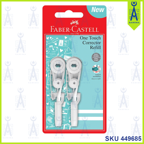 FABER CASTELL ONE TOUCH CORRECTOR REFILL2'S 169205