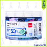 DELI E8554S COLOURFUL BINDER CLIP 25MM 48'S