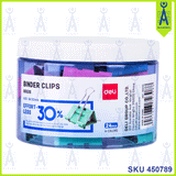 DELI 8553S COLOURFUL BINDER CLIP 32MM 24'S