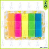 DELI EA10202 STICK UP INDEX TABS 44 X 12MM 5 CLR