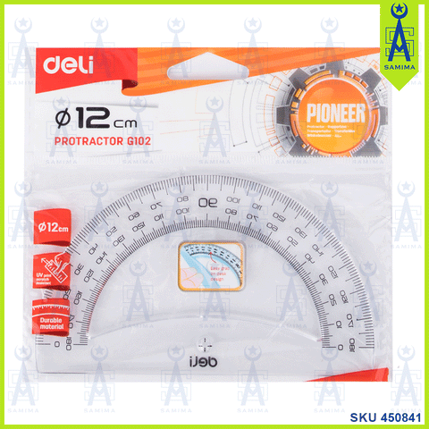 DELI EG10212 PIONEER PROTRACTOR 12CM