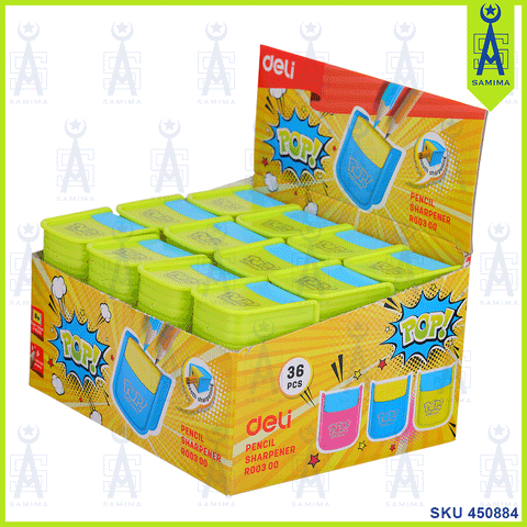 DELI ER00300 POP 2 HOLE PENCIL SHARPENER