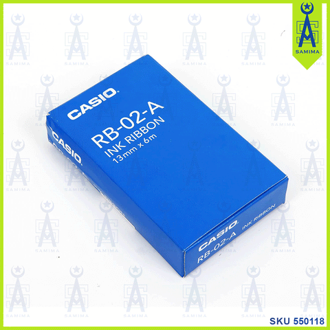 CASIO INK RIBBON RB-02-A  13MM X 6M