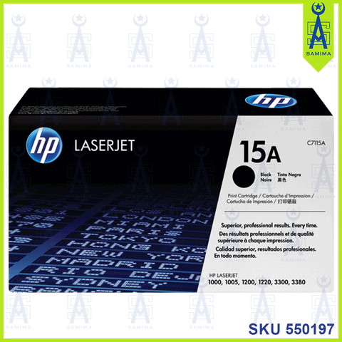 HP 15A LASER TONER CARTRIDGE BLACK-C7115A