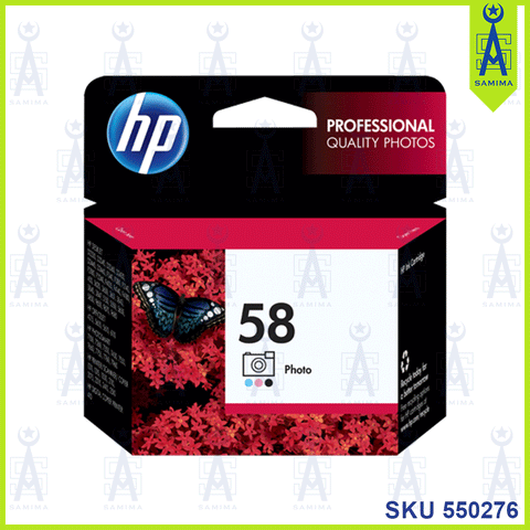 HP 58 PHOTO TRI COLOUR INK CARTRIDGE