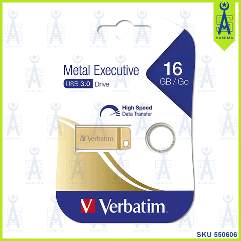 VERBATIM GOLD METAL EXECUTIVE 16 GB HIGHSPEED3.0