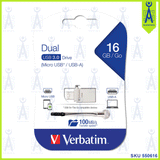 VERBATIM DUAL MICRO USB-USB C 16 GB OTG 3.0