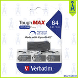 VERBATIM TOUGH MAX USB 2.0, 3.0  64GB PENDRIVE